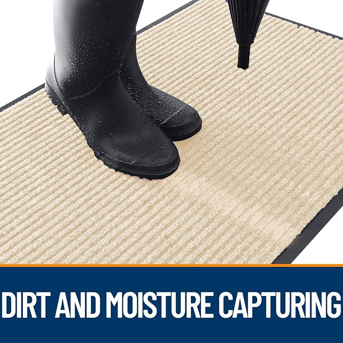 OLANLY Front Door Mat Indoor Outdoor Entrance, Waterproof Heavy Duty Doormat - Image 5