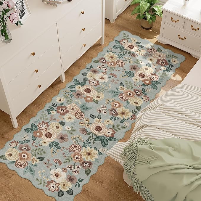 DUKINO 2x6 Runner Rug for Hallway, Washable Kitchen Rug by DUKINO