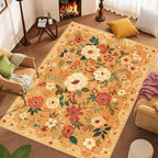 DUKINO 6x9 Area Rug, Floral Rugs - Image 3