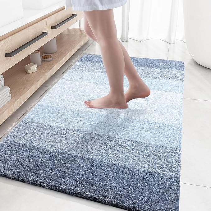 OLANLY Large Bathroom Rugs Mat 59x35, Extra Soft Absorbent Microfiber Bath Rugs by OLANLY