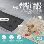 Dog Rugs for Muddy Paws 61x31 | Cleaner Mud Free Floors | Muddy Dogs Mats for - Image 3