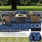 SAND MINE Reversible Mats, Plastic Straw Rug, Modern Area Rug, Large Floor Mat - Image 4