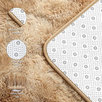 Deerhoo Large Shag Area Rugs 8 x 10, Tie-Dyed Plush Fuzzy Rugs - Image 4