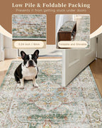Madane Runner Rug 2'6''x8' Kitchen Runner, Hallway Runner Printed Vintage - Image 10