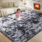 Ultra Soft Rug for Living Room, 4X6 Fluffy Shag Area Rug for Bedroom, Modern - Image 9
