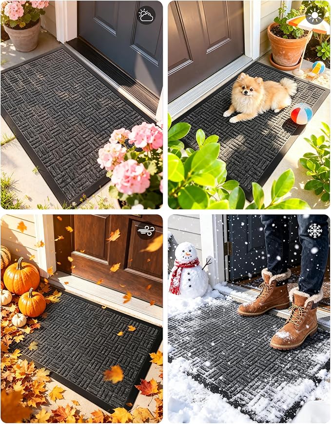 Mibao Front Door Mat, Heavy Duty Durable Welcome Mat - Image 7