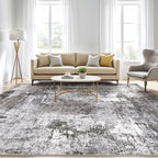 10x12 Area Rug Living Room: Washable Large Abstract Modern Soft Rugs Stain - Image 5