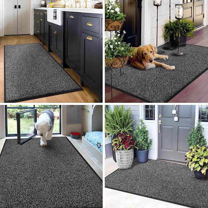 Mibao Front Door Mat Indoor Entrance, Dirt Trapper Welcome Mat - Image 8