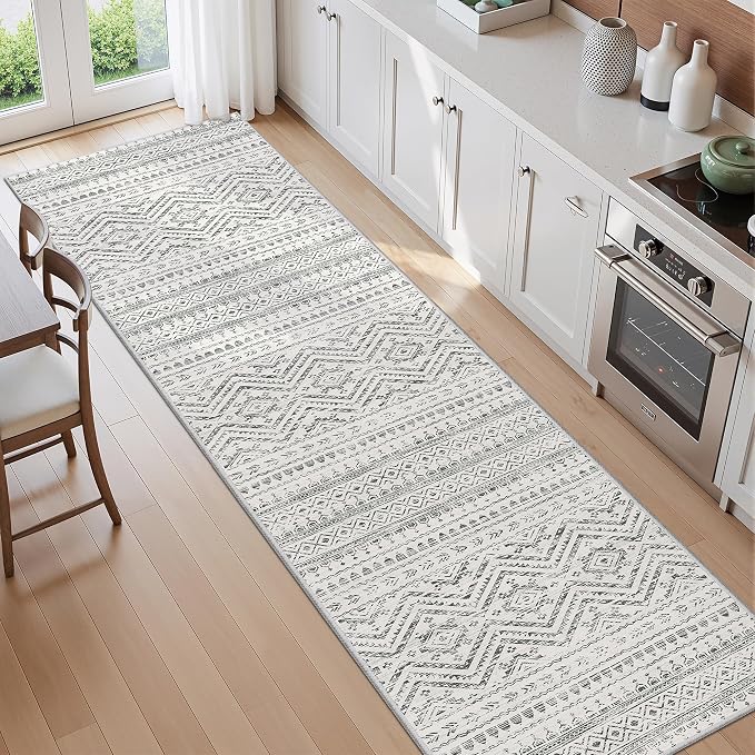 Miukiki 2x10 Runner Rug Moroccan Washable Hallway Runner Rug Non Slip Indoor - Image 7