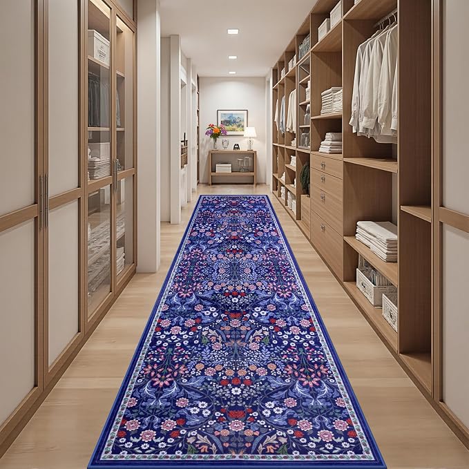 Runner Rug for Entryway: 2.6x14 Kitchen Rugs Non Slip Washable Ultra-Thin Soft - Image 5