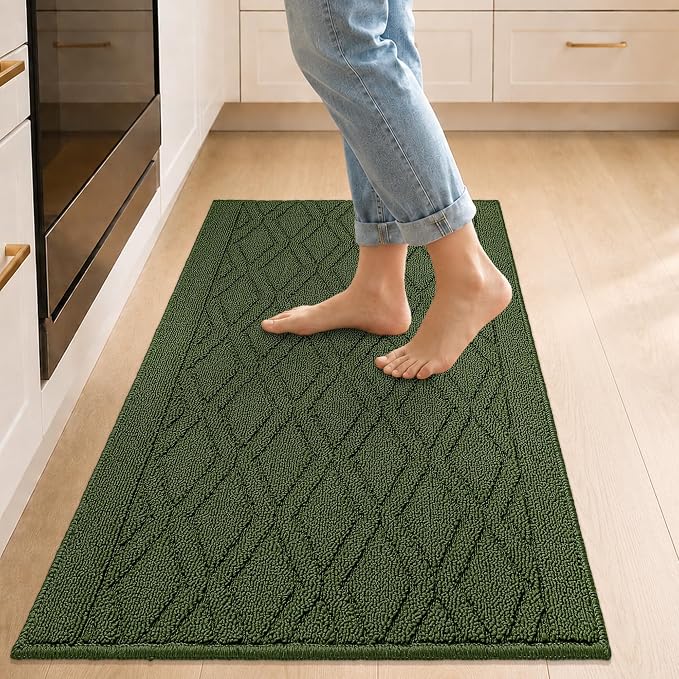 COSY HOMEER Kitchen Rugs 24"x35" Non-Slip Washable Kitchen Mats by COSYHOMEER