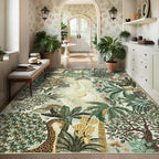 GarveeHome 6x9 Area Rug Jungle Green Washable Rugs - Image 3
