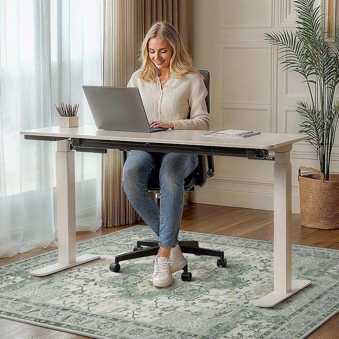 36"x48" Office Chair Mat for Hardwood Tile Floor, Under Desk Carpet Protector - Image 2