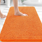 OLANLY Bathroom Rugs 30x20, Extra Soft Absorbent Chenille Bath Rugs, Rubber by OLANLY