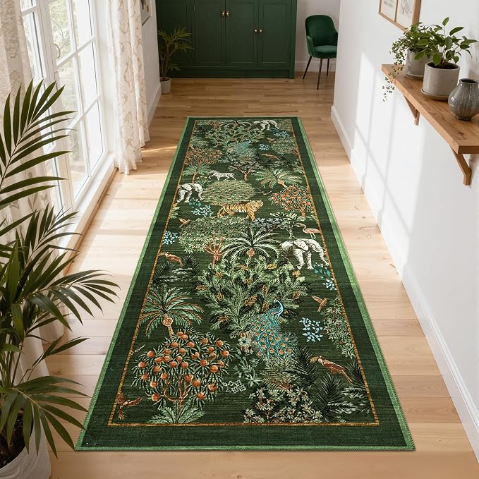 GarveeHome Jungle Rug 2x6 Kitchen Runner Rug Non Slip Washable Runners - Image 4