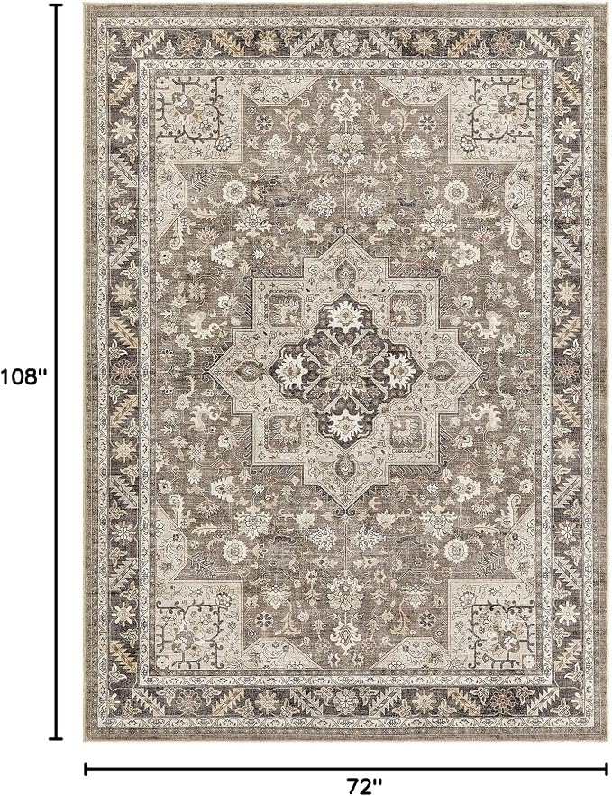 Vintage Living Room Area Rug 6x9 - Image 2