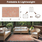 GENIMO Outdoor Rug for Patio Clearance, Waterproof Reversible Fall Doormat - Image 2
