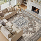 10x12 Area Rugs Living Room: Washable Vintage Rug Large Non-Slip Stain - Image 6