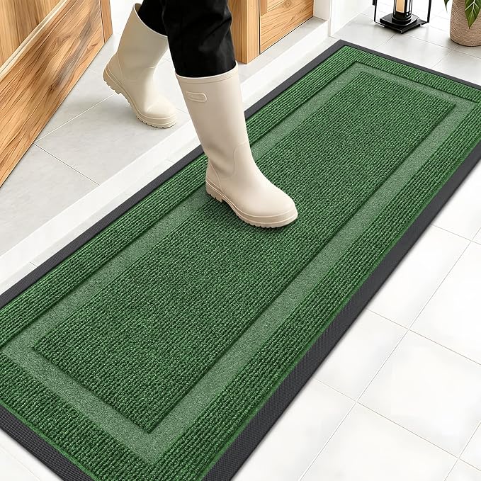 OLANLY Front Door Mat Indoor Outdoor Entrance, Waterproof All-Season, by OLANLY