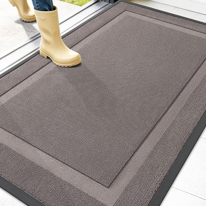 OLANLY Front Door Mat Indoor Outdoor Entrance, Waterproof All-Season, by OLANLY