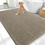 OLANLY Large Bathroom Rugs 70x46, Extra Soft Absorbent Chenille Bath Rugs by OLANLY