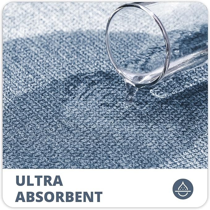 Bosap Bath Mat, Ultra Thin Bathroom Rugs, Rubber Bath Mats - Image 4