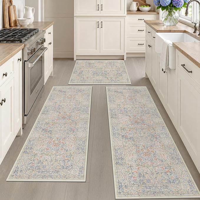 JTJ Washable Kitchen Rugs Sets of 3, Soft Low-Pile Floor Rug - Image 9