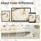 Soalmost Dog 5x7 Area Rugs for Living Room, Machine Washable Animal Floral - Image 8