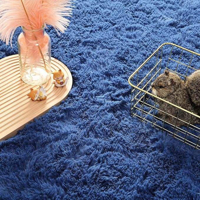 Andecor Soft Fluffy Bedroom Rugs, 4 x 6 Feet Indoor Shaggy Plush Area Rug - Image 2
