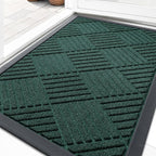 OLANLY Front Door Mat Outside Entrance 33x21, Heavy Duty Sturdy Natural Rubber by OLANLY