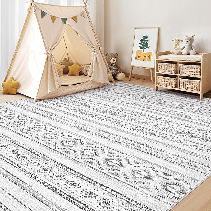 cotiled 8x10 Area Rugs Living Room Rug: Washable Boho Rugs - Image 7