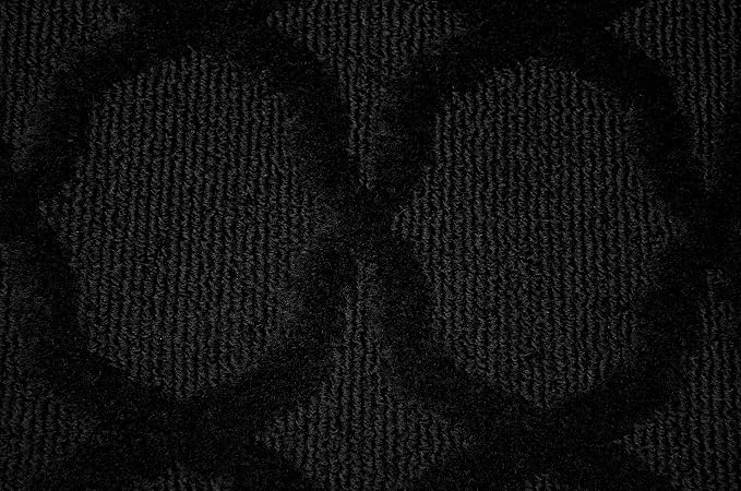 Garland Rug Sparta Non Slip Polypropylene 3 Ft. X 5 Ft. Black Area Rug- Ideal - Image 6