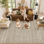 Nakagishi Area Rug Living Room Rugs: 6x9 Large Soft Machine Washable Boho - Image 8