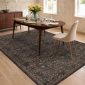 Dark Brown 6x8 Dining Room Rugs by HazoHaus