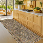 Washable Runner Rug Non Slip 2x6, Laundry Room, Bedroom Bedside, Vintage Floral - Image 8