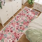 DUKINO 2.6x10 Runner Rug for Hallway, Lightweight Washable Floral Kitchen Rug - Image 7