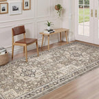 Vintage Hallway Runner Rug 3x12: Large Soft Washable Entryway - Image 3