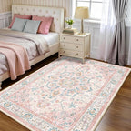 CAPALOCA Machine Washable Rugs Nursery Rug 3x5 Cute Girl Non Slip Low Pile - Image 2
