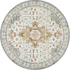Moynesa Ultra-Thin Washable Round Rug - 6ft Large Living Room Circle Area Rugs - Image 8