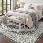Madane 6x9 Area Rugs for Living Room, Stain Resistant Washable Rugs, Non-Slip - Image 3
