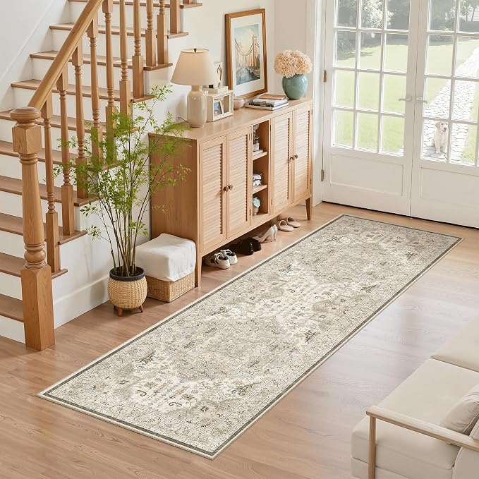 Madane Washable Runner Rug 2x6, Ultra-Thin Non-Slip Non-Shedding Hallway Runner - Image 3