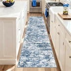 Runners for Hallways Ultra Non-Slip 2x8 Washable Kitchen Rug Abstract Tear and - Image 2