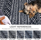 KUTA Boho Runners for Hallways 2x8 Black Moroccan Washable Runner Rug Non-Slip - Image 5
