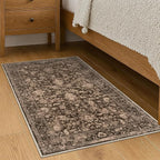 KILOCOCO Small Area Rug 2x3 Entryway Rugs Washable Rug Printed Vintage Floral - Image 3