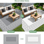 GENIMO Outdoor Rug Waterproof for Patio Decor, Camping Outside Mat for Outdoor - Image 4