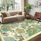 GarveeHome Jungle Animal Print Rug 6x9 Washable Area Rugs - Image 2