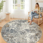 8ft Washable Round Rug - Image 3