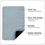 Bath Mat, Ultra Thin Bathroom Rugs, Rubber Bath Mats - Image 2