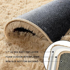 2x3 Rugs for Bedroom, Fluffy Area Rugs for Living Room, Small Fuzzy Shag Soft - Image 6