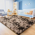 6x9 Tie-dyed Brown Area Rugs for Living Room, Large Fluffy Shag Rug for Bedroom - Image 4